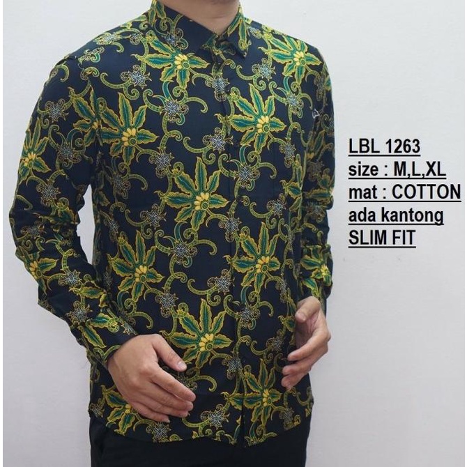 Baju Batik Kemeja Slim Fit LB02 Luigi Batani - Batik Slimfit