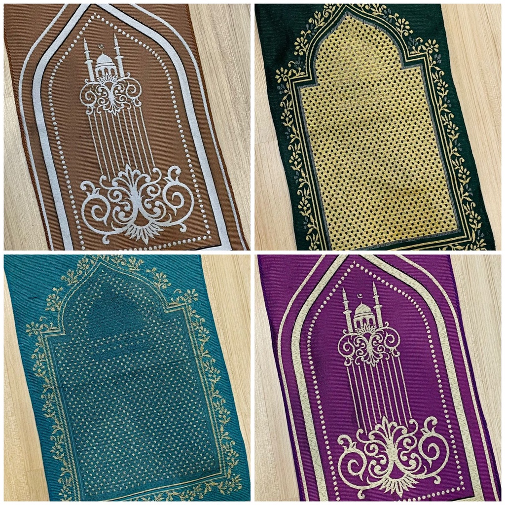 Paket Souvenir Sajadah Mini Kohinoor rajut + Tasbih Sajadah Kepala Hampers