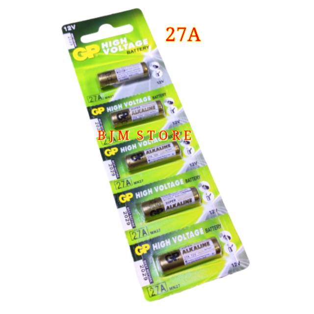 BATERAI GP 27A ALKALINE BATTERY 12VOLT ORIGINAL 1 STRIP