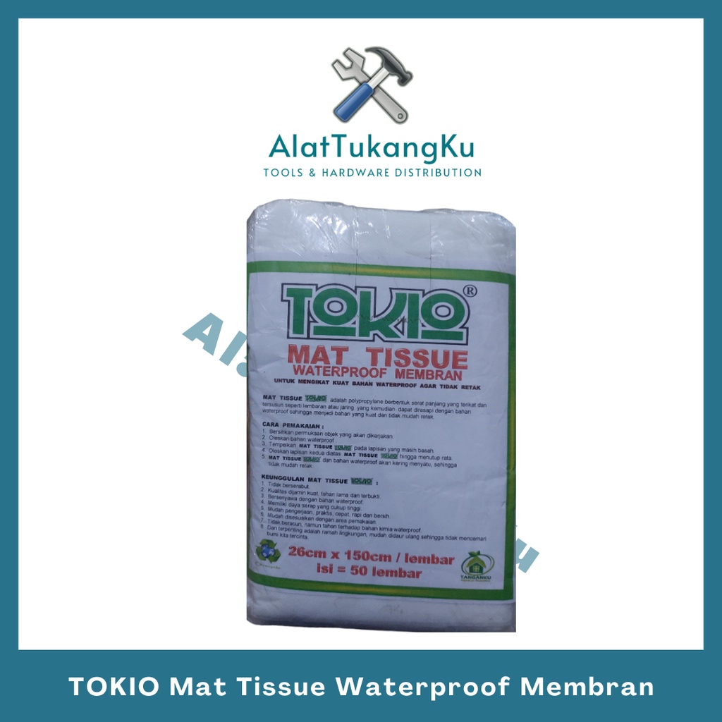 Met Tissue Waterproof Membran Tokio /Serat Tissue / Mat Tissue / Serat Fiber Halus / Serat Tisu Lemb