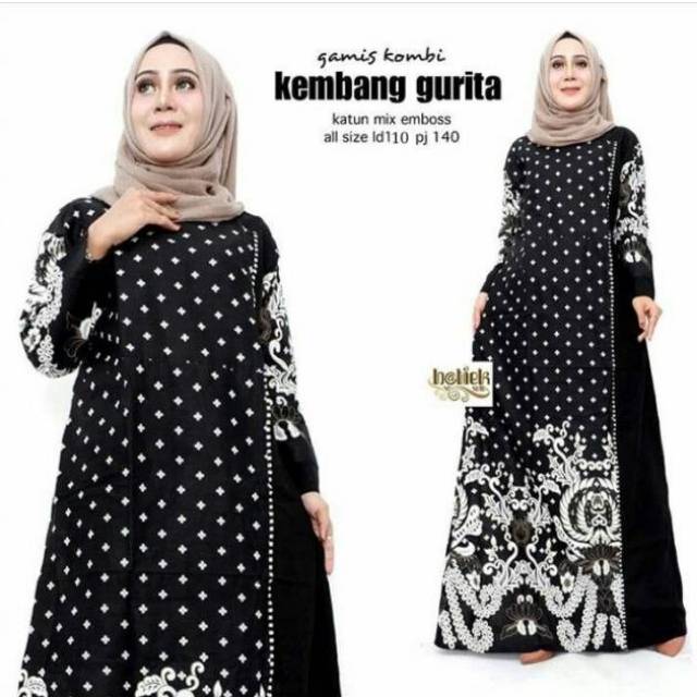 DRESS GAMIS BATIK MODERN BAJU NIKAHAN  ALL SIZE LD 110 CM 