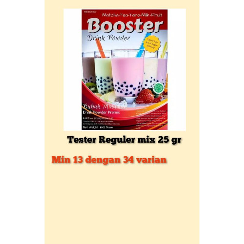

Bubuk minuman 25gr Indopowder 34 Rasa minuman kekinian (minimal order 13)