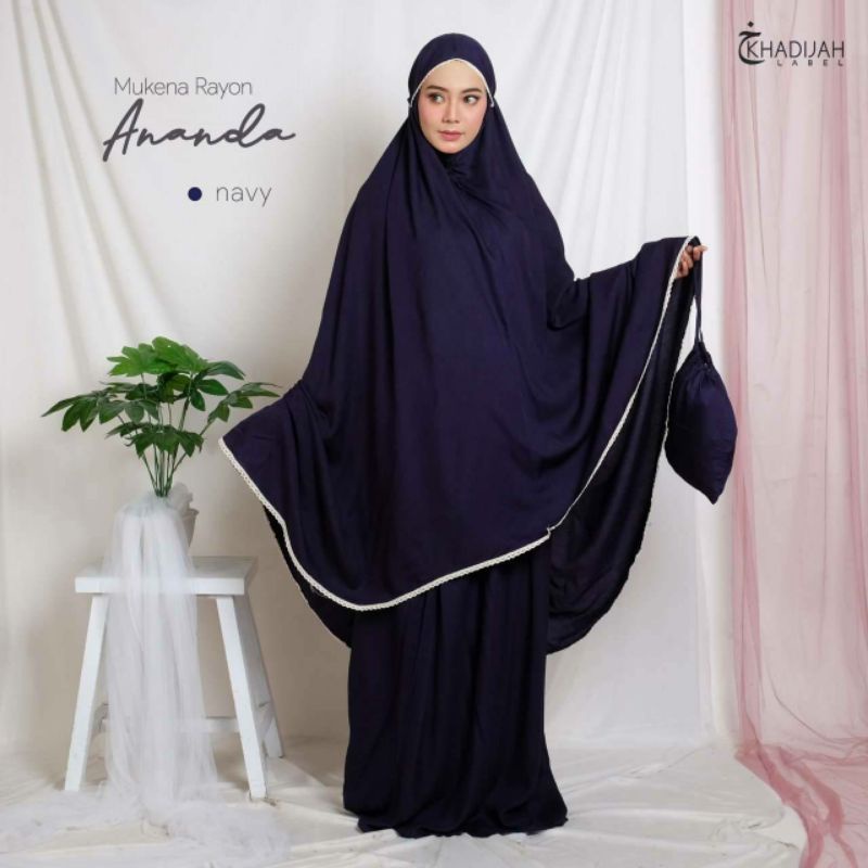 Khadijah Label-Mukena Rayon Ananda Super Jumbo