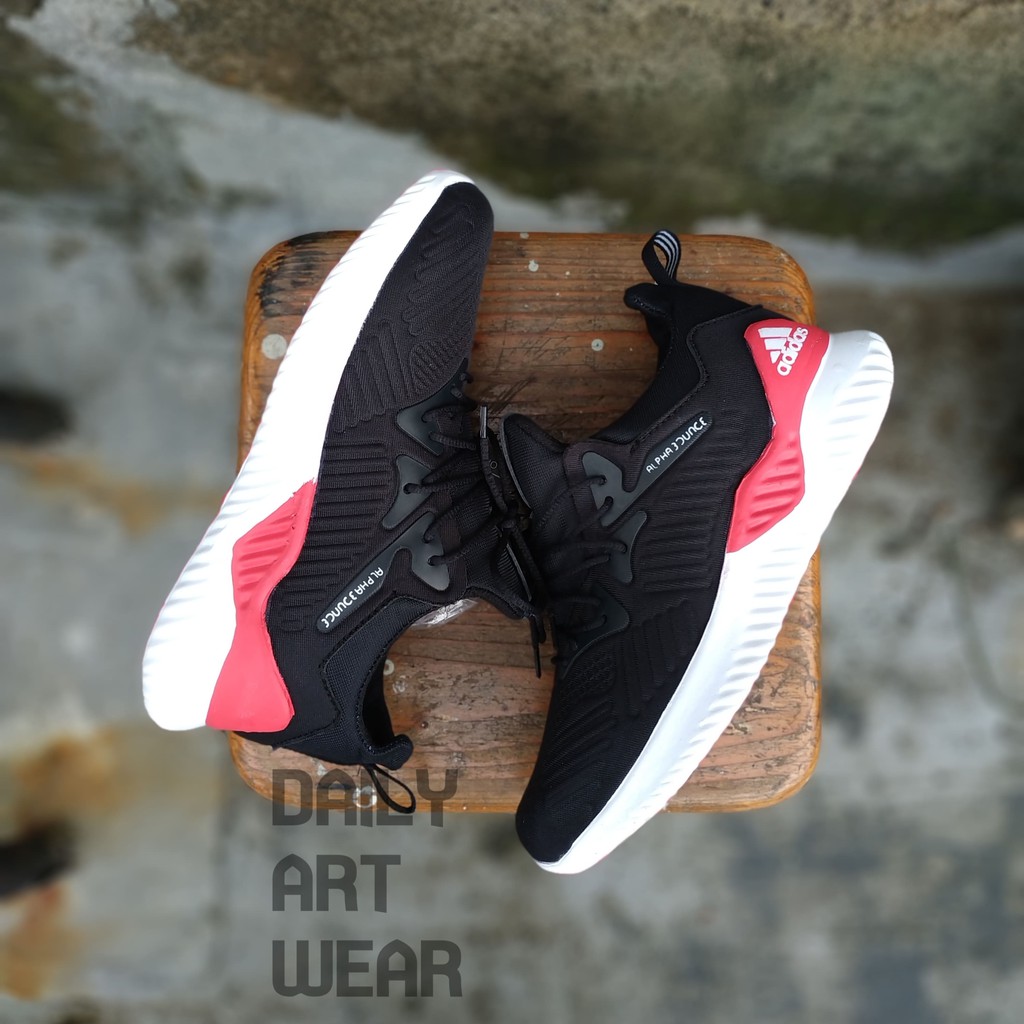 DISKON SEPATU ADIDAS ALPHABOUNCE BEYOND RUNNING MAROON SEPATU COWOK KASUAL MADE IN VIETNAM PREMIUM