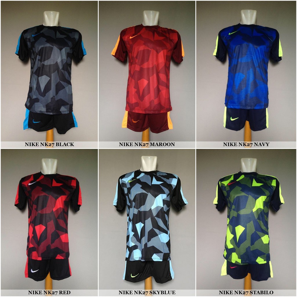 Setelan Futsal Jersey Sepakbola Baju Olahraga Nike NK27 Baju