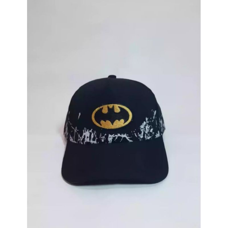 Topi anak laki-laki bordir batman real pict