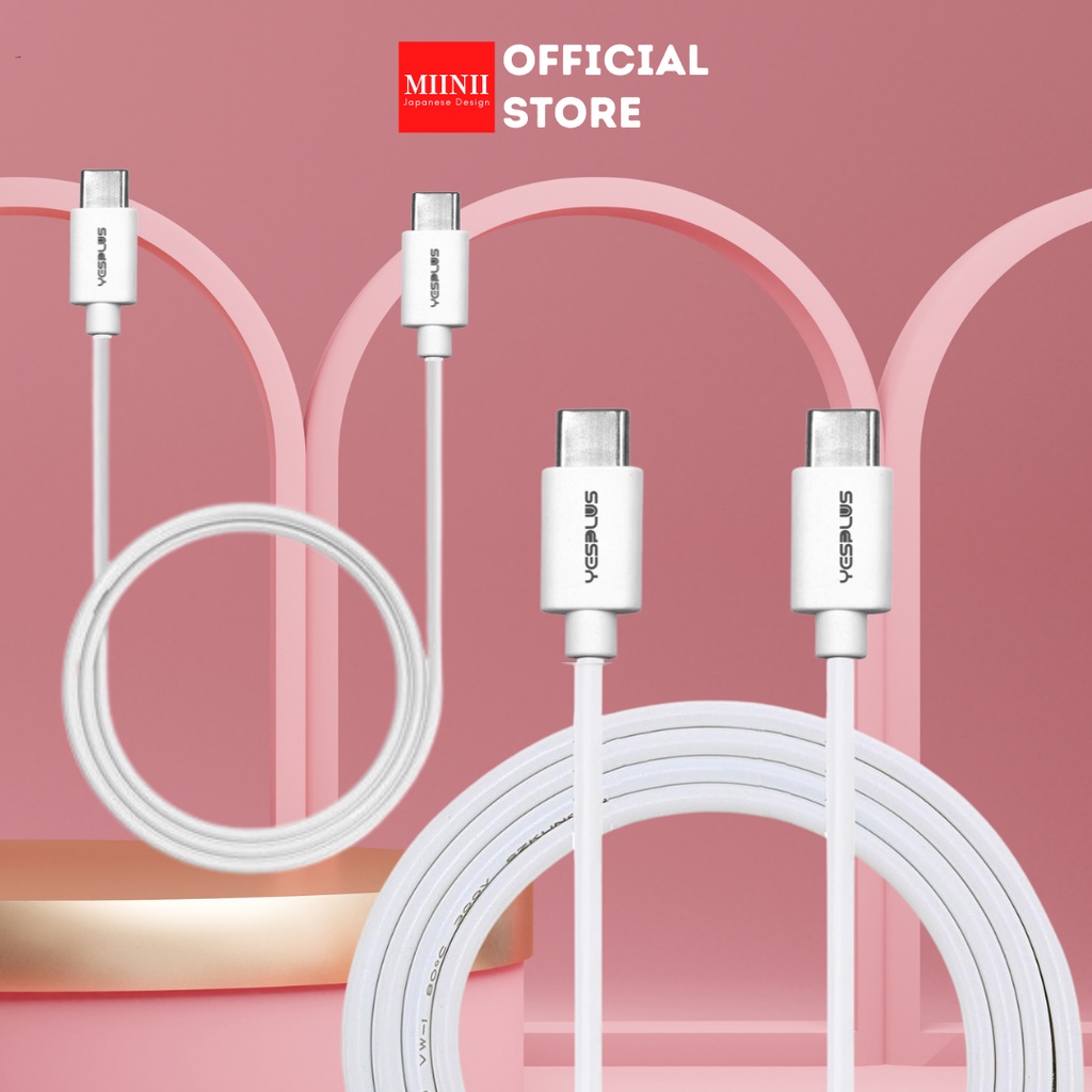 MIINII Kabel Data YS-808/YS-807 USB TYPE-C TO TYPE-C PD 20W Original PD Fast Charging