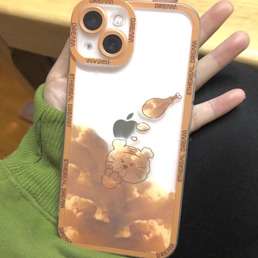 Soft Case Tpu Transparan 13pro 13prm Desain Awan Untuk iPhone 11 7Plus 8Plus Xr XS 13 12pro Max