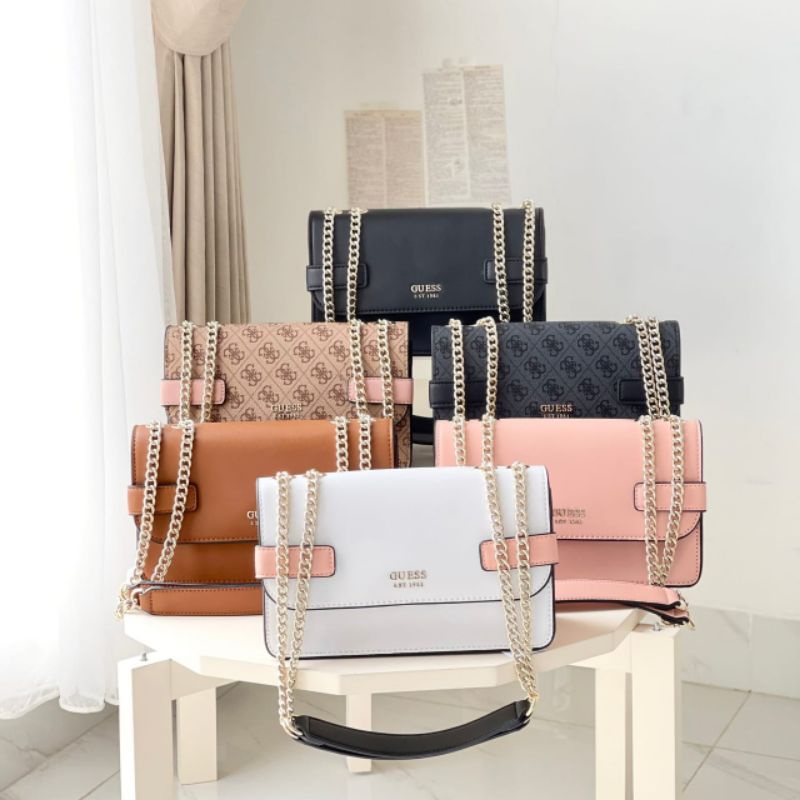 Guess Atene Convertible Crossbody Flap Bag Original / Tas Guess Original New