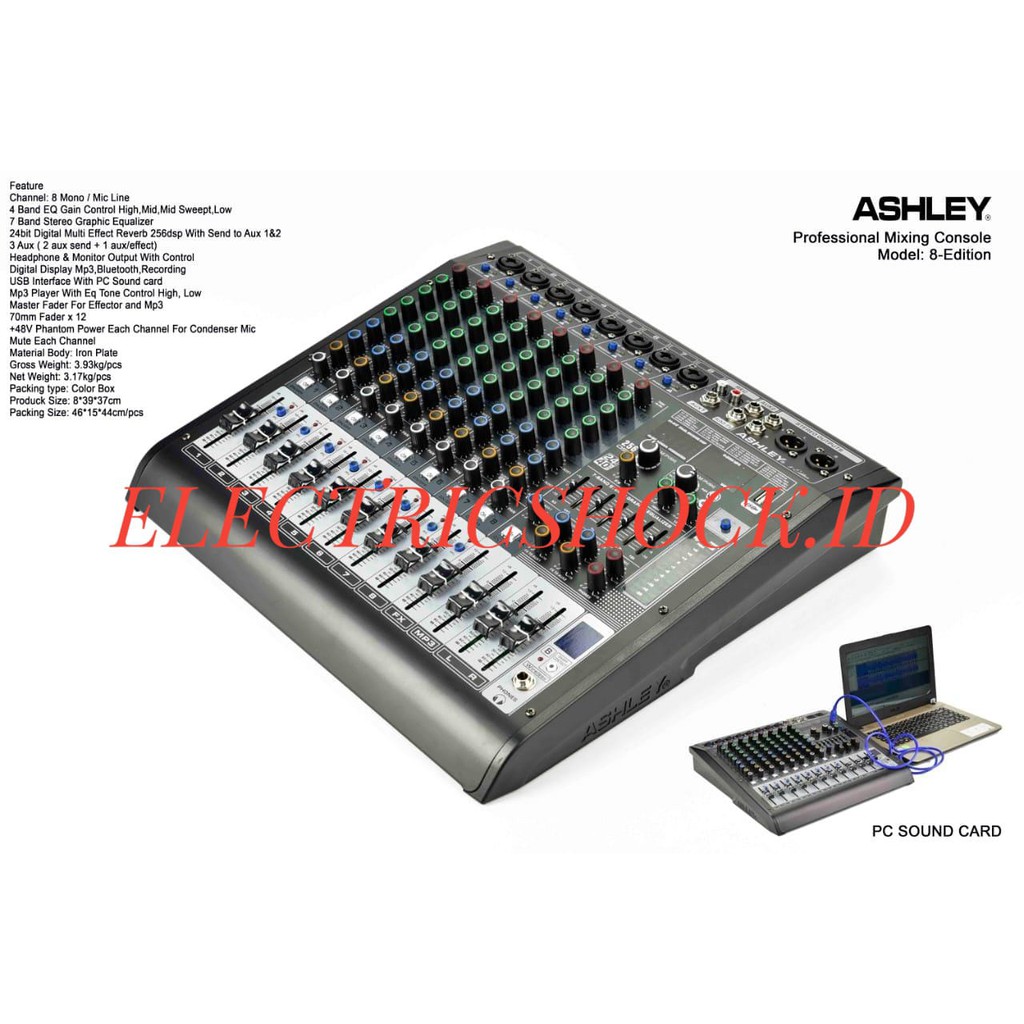 MIXER AUDIO ASHLEY 8 EDITION / EDITION 8 ORIGINAL 8CHANNEL