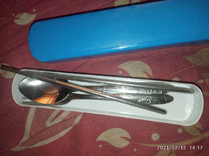 Alat Makan / Sendok / Garpu Set 3in1 Stainless Steel
