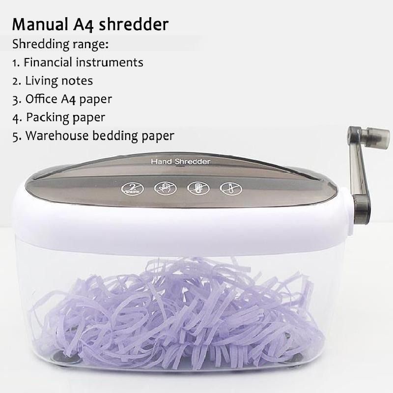Paper Shredder Penghancur Kertas  A4 Kapasitas 1 Lembar Volume 4 Liter