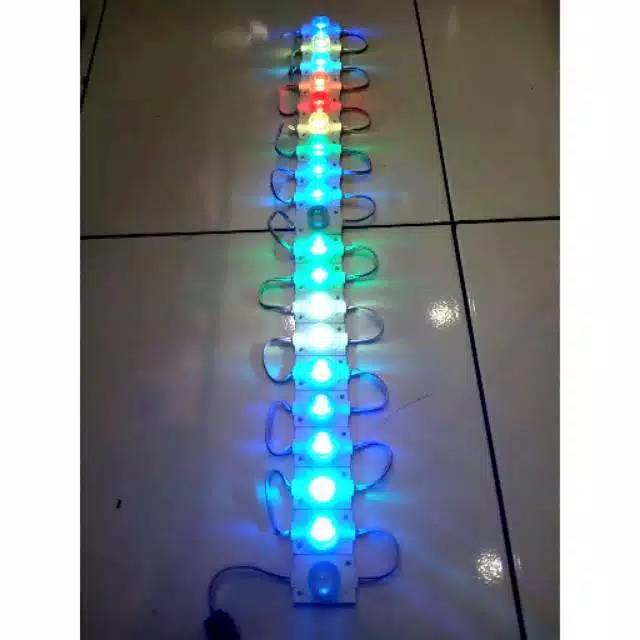 Lampu led 1mata RGB 12v dan 24v , lampu variasi mobil, bis , truk