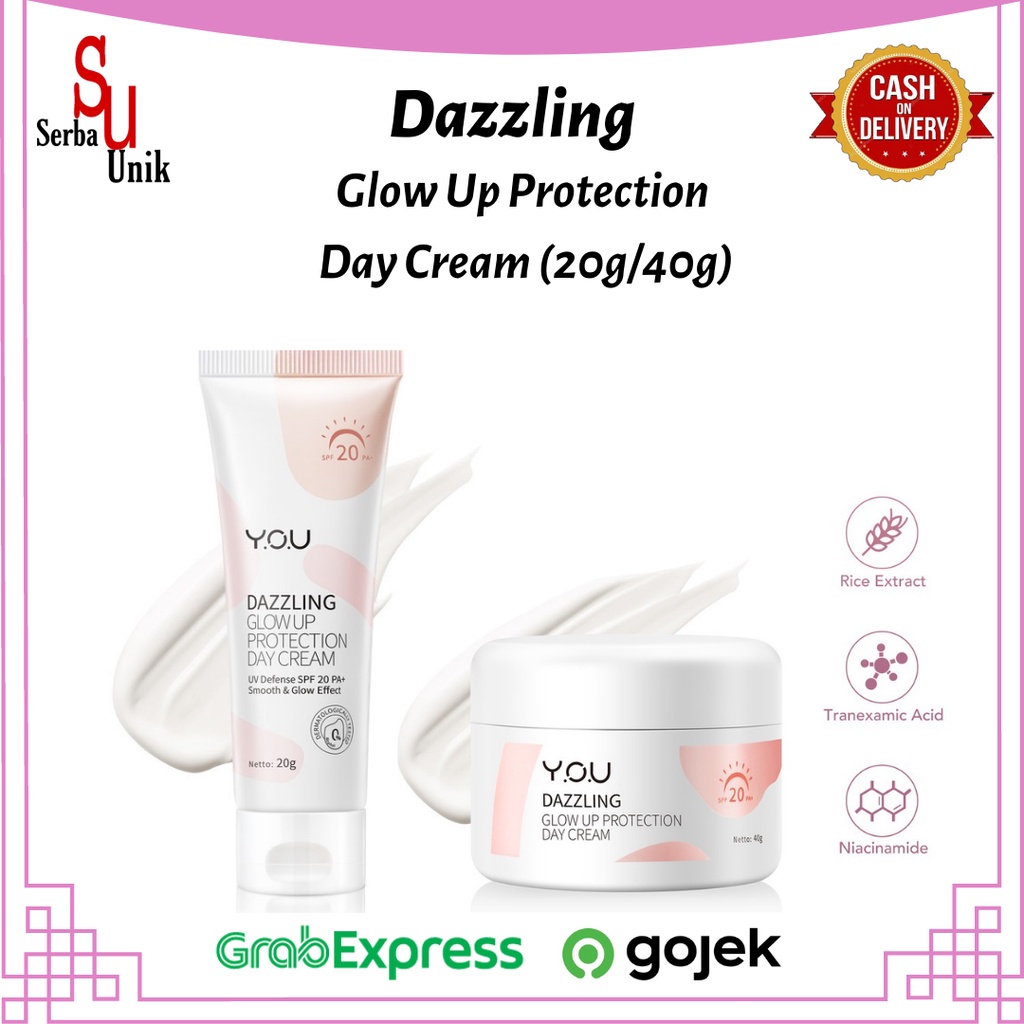 You Dazzling Glow Up Protection Day Cream SPF 20 PA+ / Krim Wajah Siang Hari