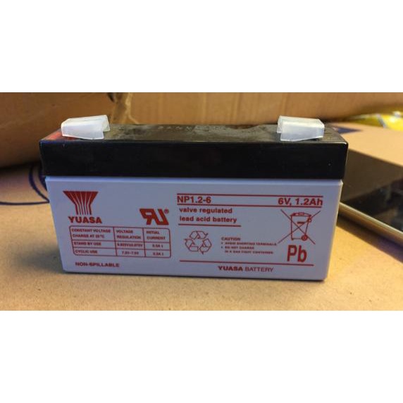 aki kering baterai yuasa np1,2-6 6v 1.2ah 6 v 1.2 1,2 ah
