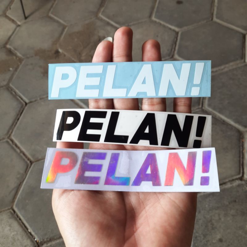 Stiker cutting pelan stiker pelan