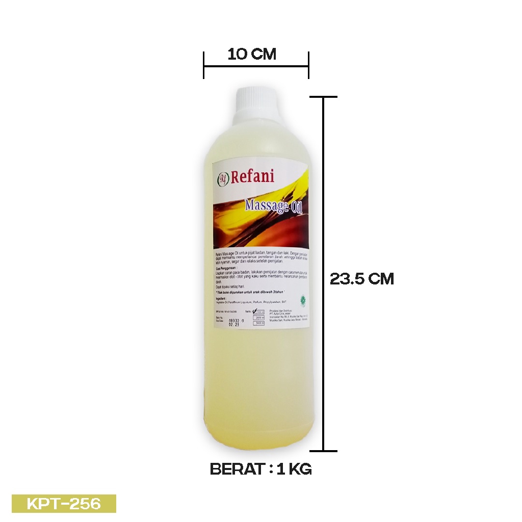 REFANI MASSAGE OIL 1 KG minyak pijat urut / KPT-256