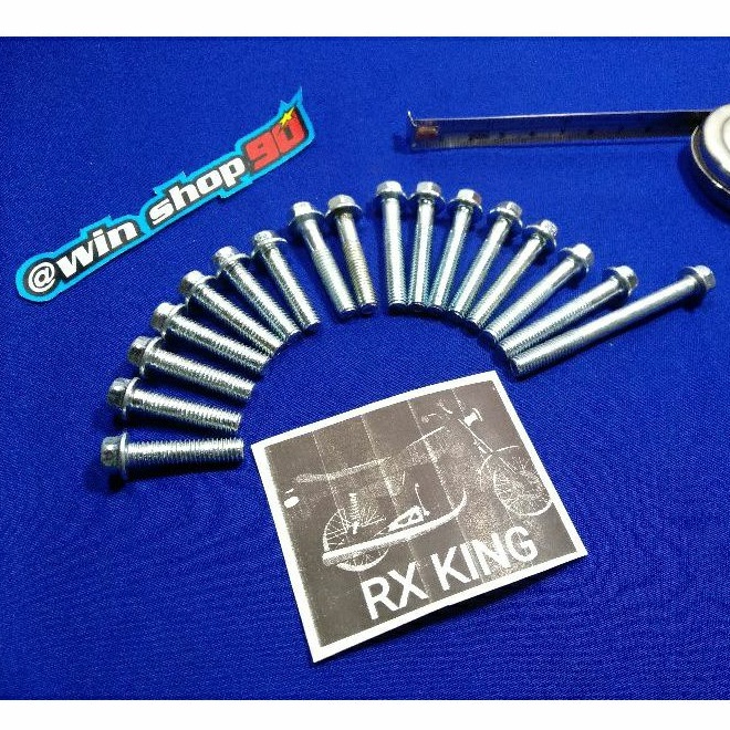 baut blok mesin baut kalter baut karter yamaha Rx king baut bak magnet bak kopling Rx king