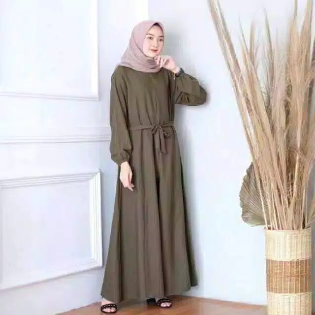 TANIA SET 2IN1/SETELAN GAMIS DAN CELANA / FASHION MUSLIM TERBARU/DRESS KEKINIAN (BANYAK SIZE M, L, XL)