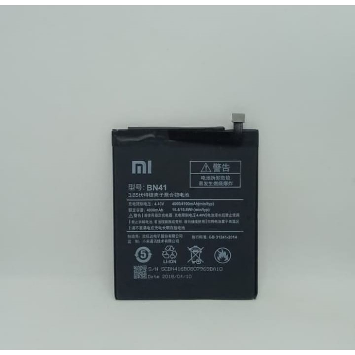 (NC) Baterai Batre battery Original Xiaomi Redmi  Note 4 BN41