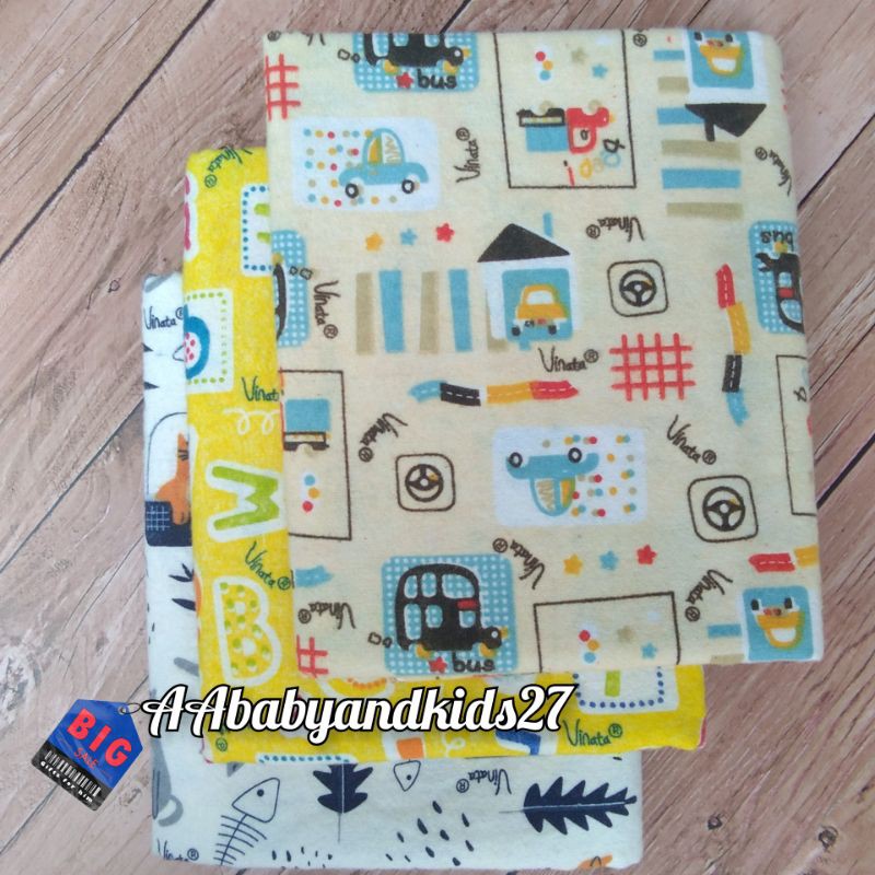 HARGA UNTUK 3PC!!!BEDONG BAYI NIA VINATA/NIA Bedong Full Print Ukuran Jumbo 120x90 Cm SNI