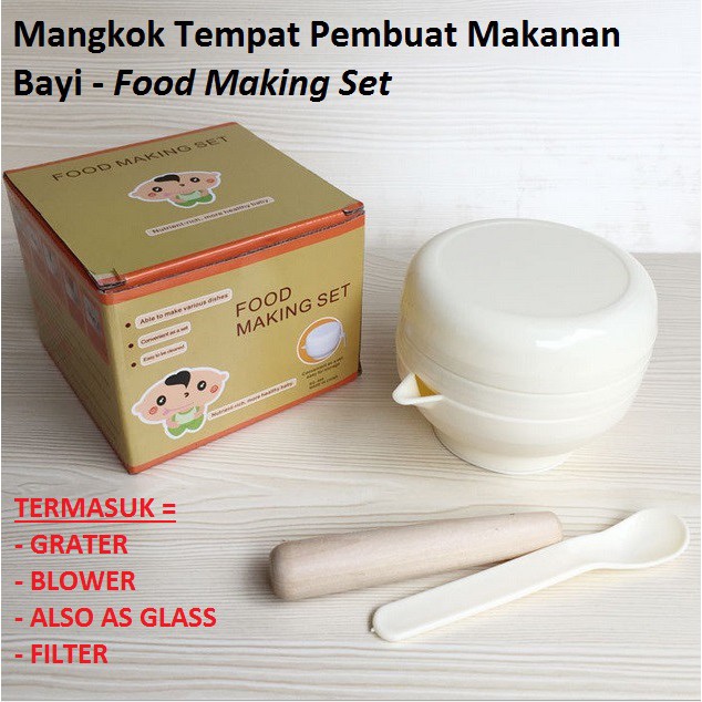 Mangkok Tempat Pembuat Makanan Bayi Food Making Set - RS-589