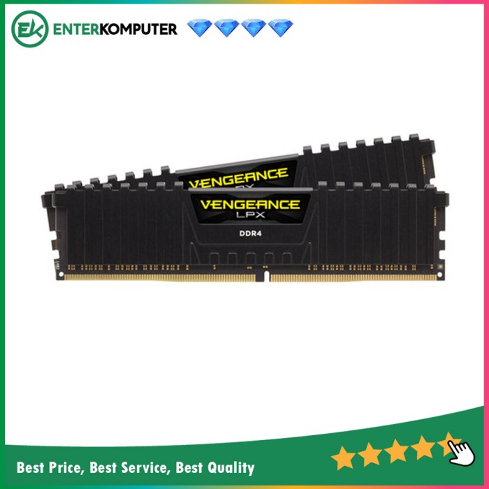 Corsair DDR4 Vengeance LPX PC25600 32GB (2X16GB) - CMK32GX4M2E3200C16