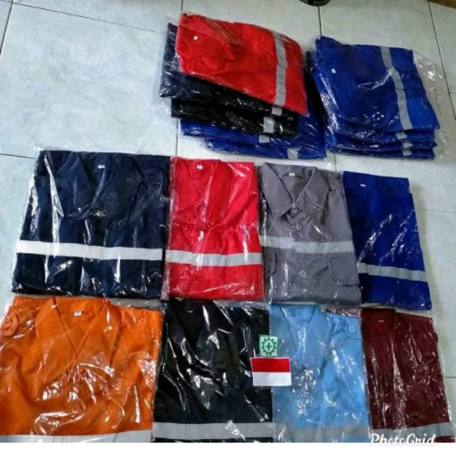BAJU SAFETY BAJU KERJA PROYEK LAPANGAN
