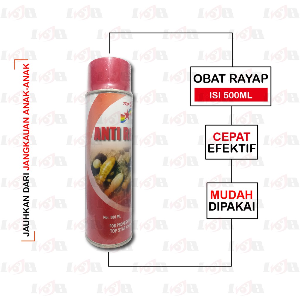 Obat Anti Rayap Semprot Pest Control Spray Kayu Tembok Dinding