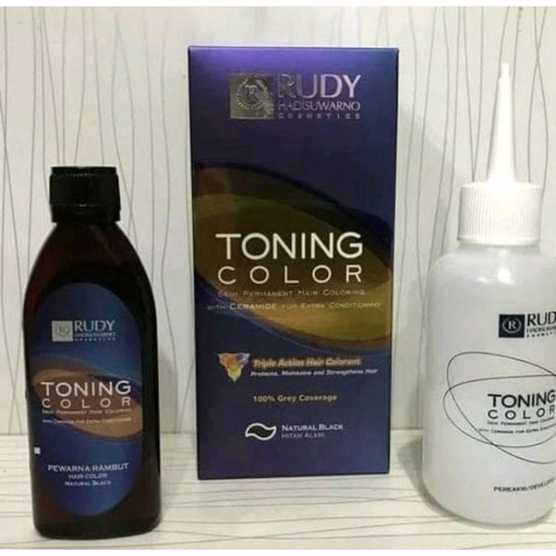 RUDY HADISUWARNO Toning Color Natural Black / Toning Rudi Hitam / Toning Brownies Black