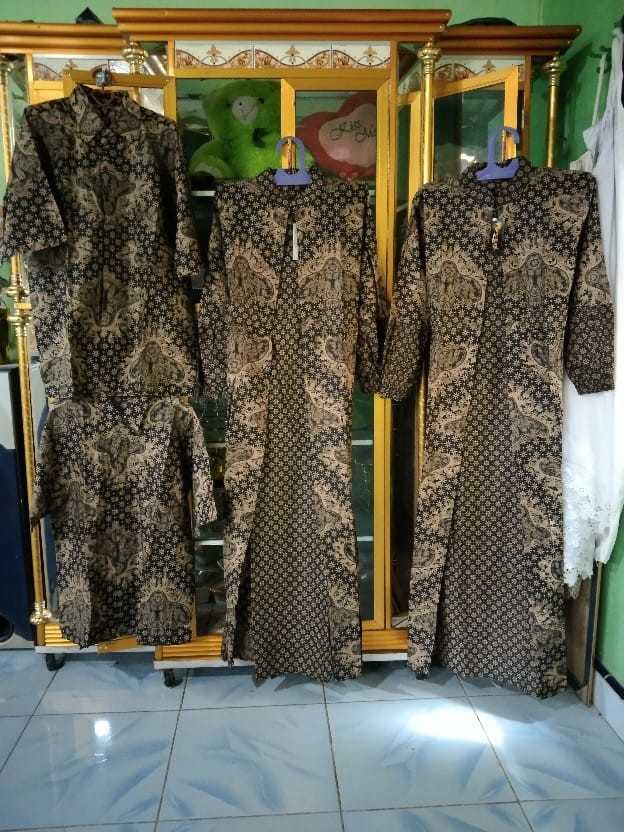 Batik Couple Keluarga - Batik Sarimbit Gamis Familly Set