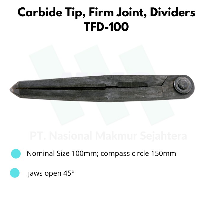 

Carbide Tip, Firm Joint, Dividers TFD-100