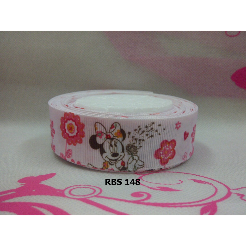 

[10 YARD] PITA GROSGRAIN MOTIF MINNIE MOUSE SALE RBS 148