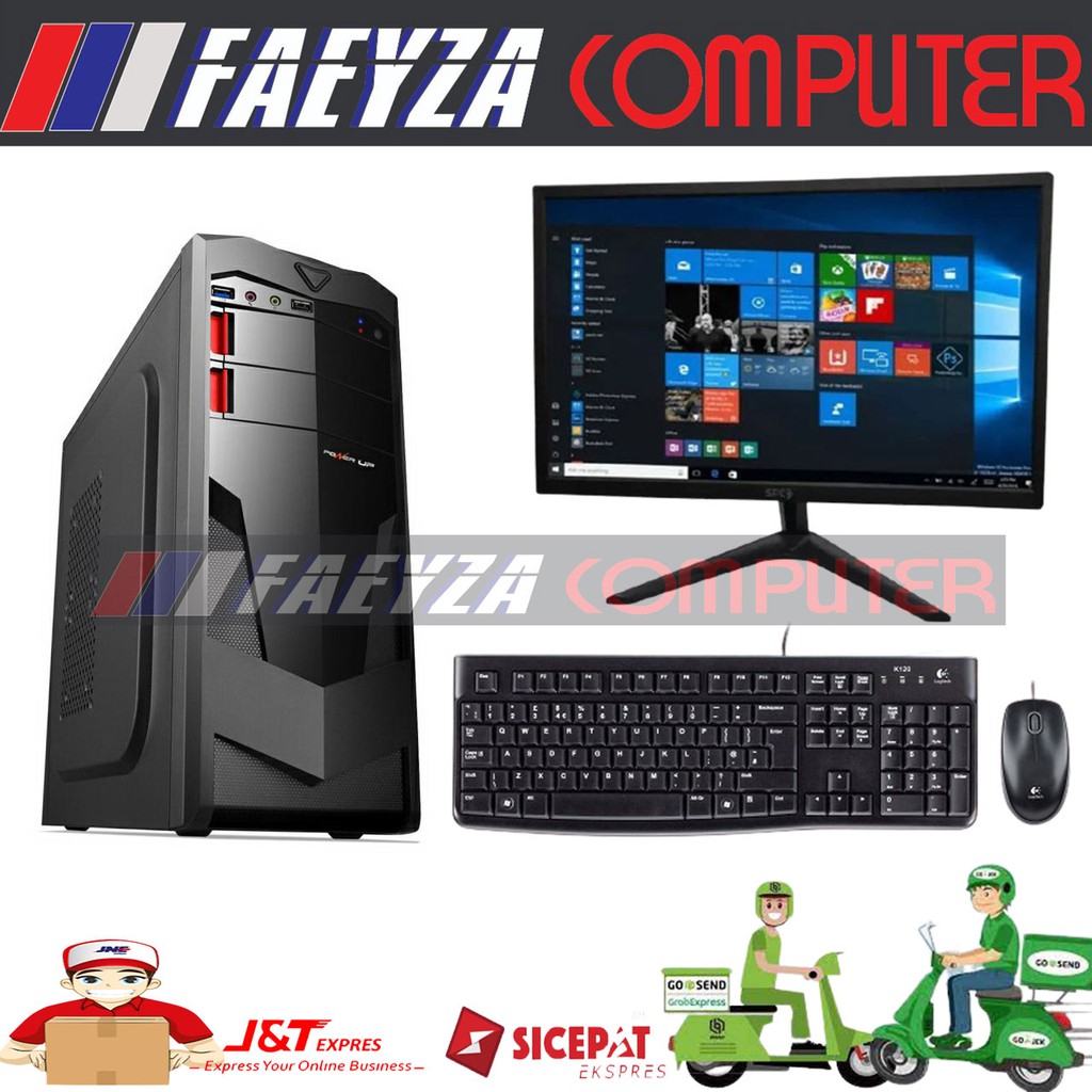 PC GAMING Intel Core i5 3470 Ram 8GB SSD HDD 500GB VGA GT 730 4gb - Monitor LED 19&quot;inc Full Set