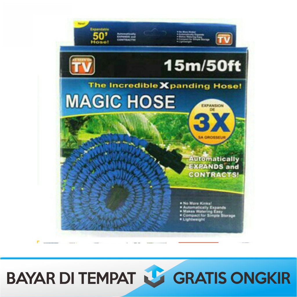 SELANG AIR AJAIB  MAGIC HOSE 15 METER ELASTIS / SEMPROTAN AIR TAMAN