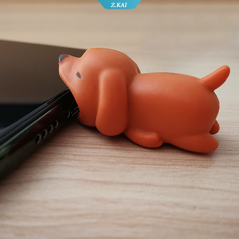 Pelindung Kabel Chargerdata Bentuk Binatang Kartun Lucu Menggigit Untuk iphone Ipad