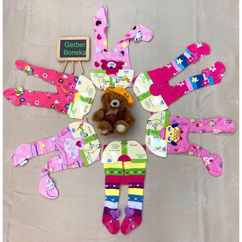 Legging Bayi Import Leging Bayi Tutup Kaki Import Cotton Rich Pita Boneka 0-12 Bulan