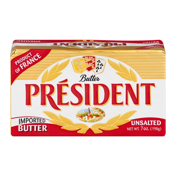 

Unsalted Butter President 200 Gram