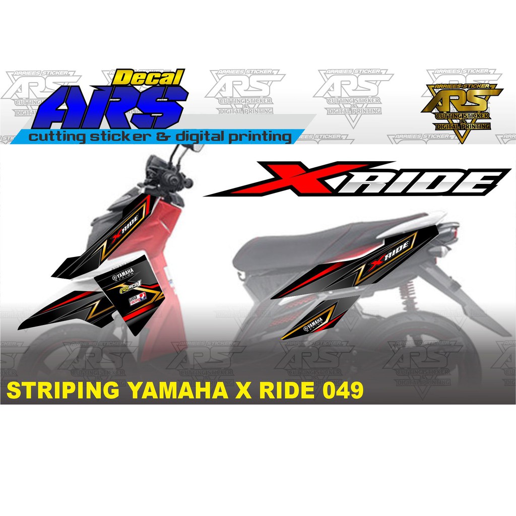 Sticker Striping Variasi X RIDE 115 OLD Semi Full Body