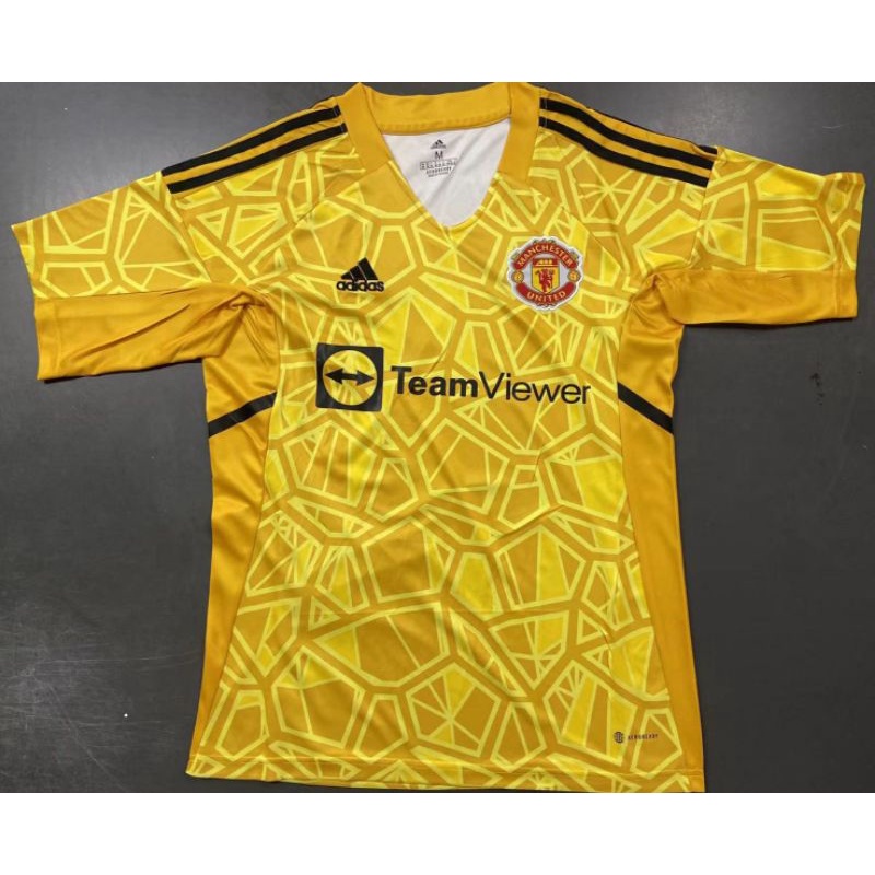 JERSEY MU KIPER KUNING YELLOW GK GOALKEEPER NEW 2022 2023 BAJU BOLA GO GRADE ORIGINAL IMPORT