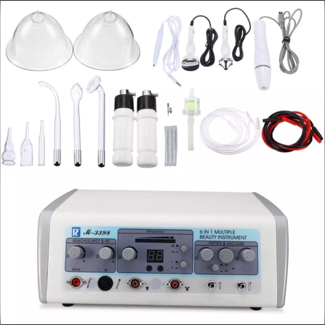 Alat facial 6 fungsi couter ultrasound hf vacum &amp; spray vacum payudara