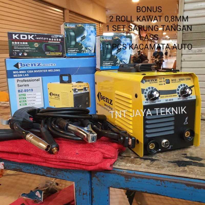 MESIN LAS BENZ MIG 120 BZ 8919 / TRAVO LAS INVERTER BENZ MIG MAG 120A / MESIN LAS MIG 120 BENZ
