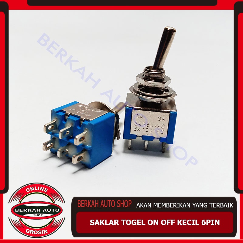 Saklar Toggle 6 Pin On Off Kecil - saklar switch toggle 6 pin on off kecil