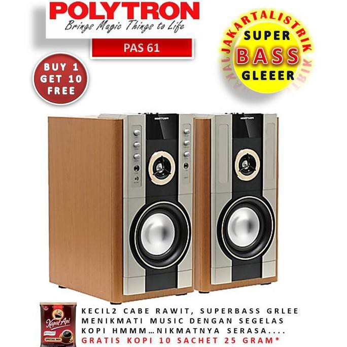 Karaoke Bass Muantap Paling Murah  Polytron Pas 61 M Speaker Aktif Saharaksatria
