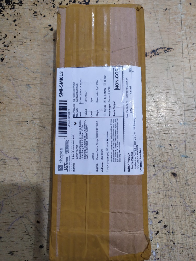 10 Pasang Sumpit 22 Cm Melamin Golden Dragon Kz004