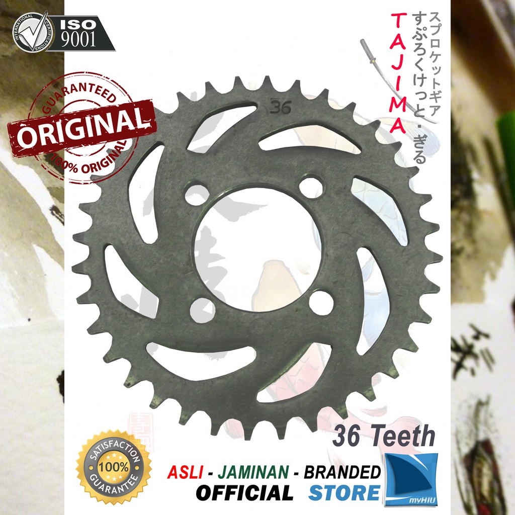 Gigi Tarik 28T ~ 39T KAWASAKI Kaze / R / R New Gir Belakang - Rear Sprocket Gear TAJIMA