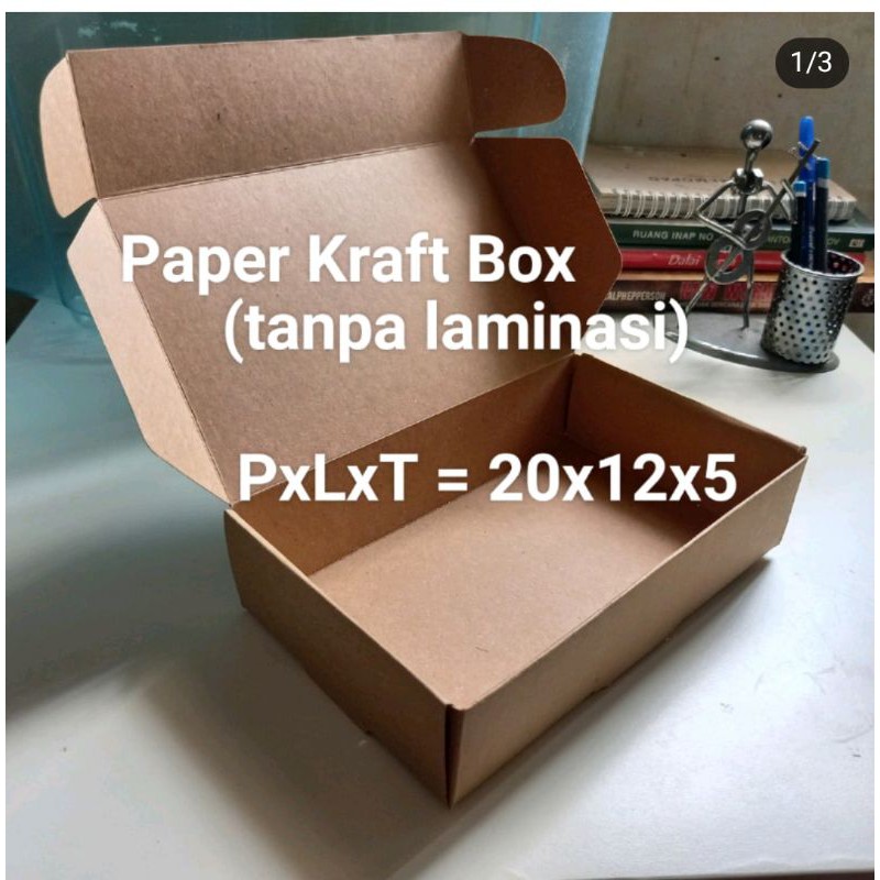 

Paper Kraft Lunch Box Tanpa laminasi