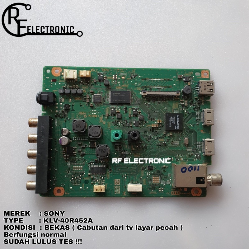 MB MOBO MAINBOARD MESIN TV LED SONY KLV-40R452A KLV 40R452A 40R452 A
