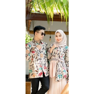 Maura Couple - Sania Ruffle Batik Couple ori Ndoro jowi DNT Garansi Termurah Shopee - Couple Aulia