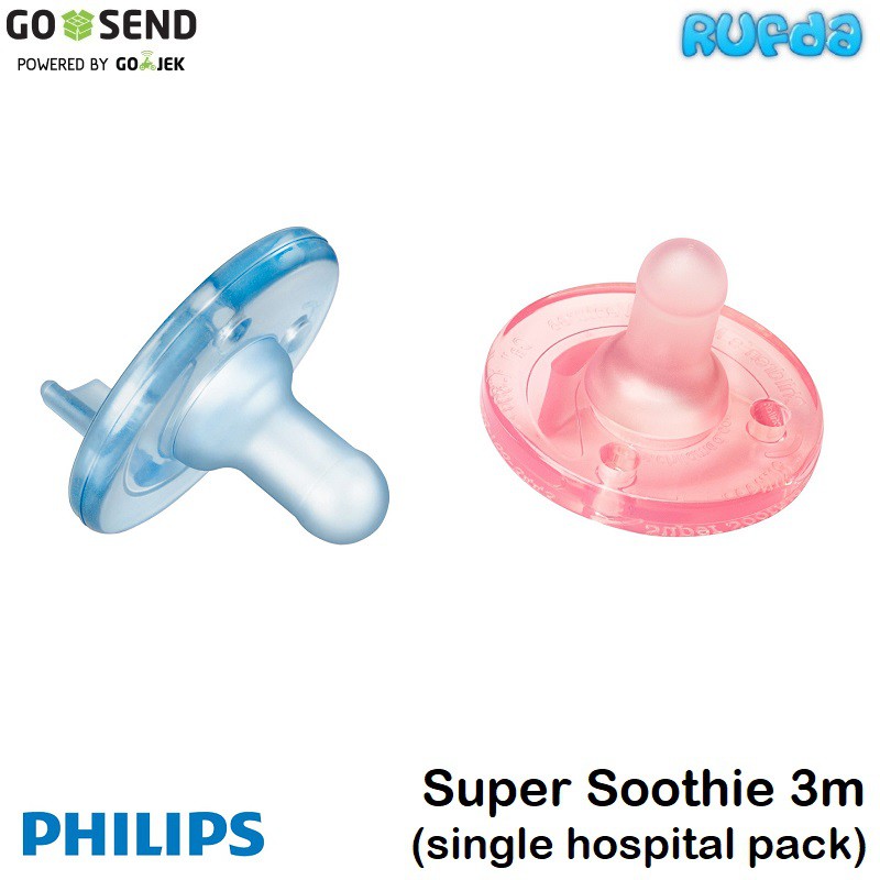 Philips Super Soothie 3m Single Hospital Pack Avent Pacifier Empeng